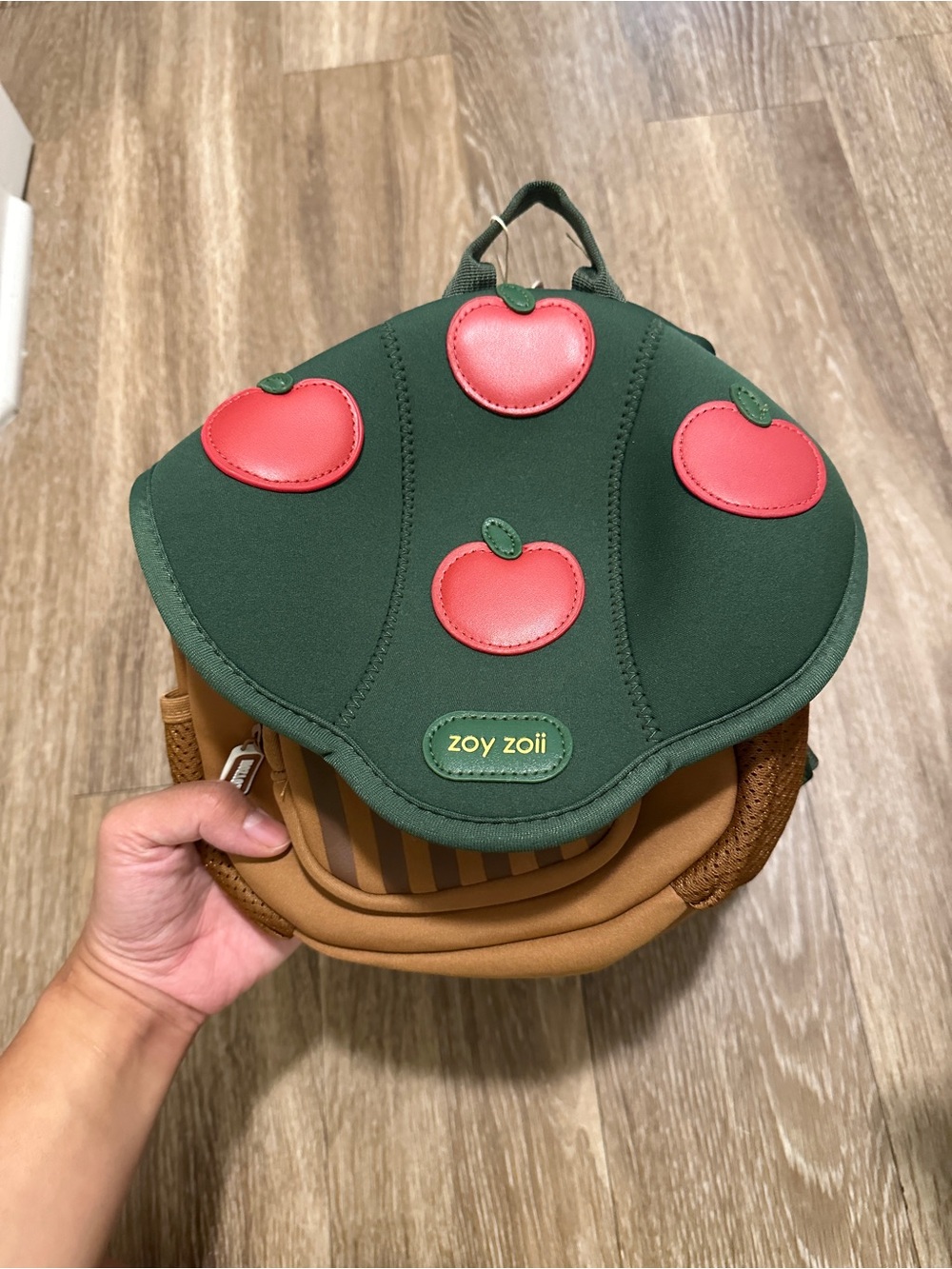 Zoy Zoii Kids Green Apple Backpack